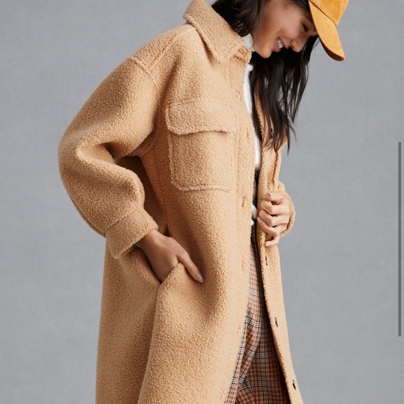 Sherpa Oversized Shirt Jacket - Picture 4 of 6